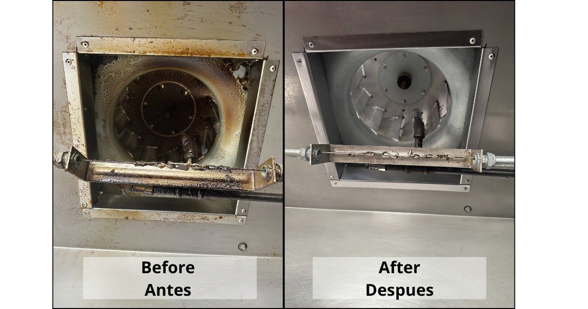 Commercial exhaust system degreasing