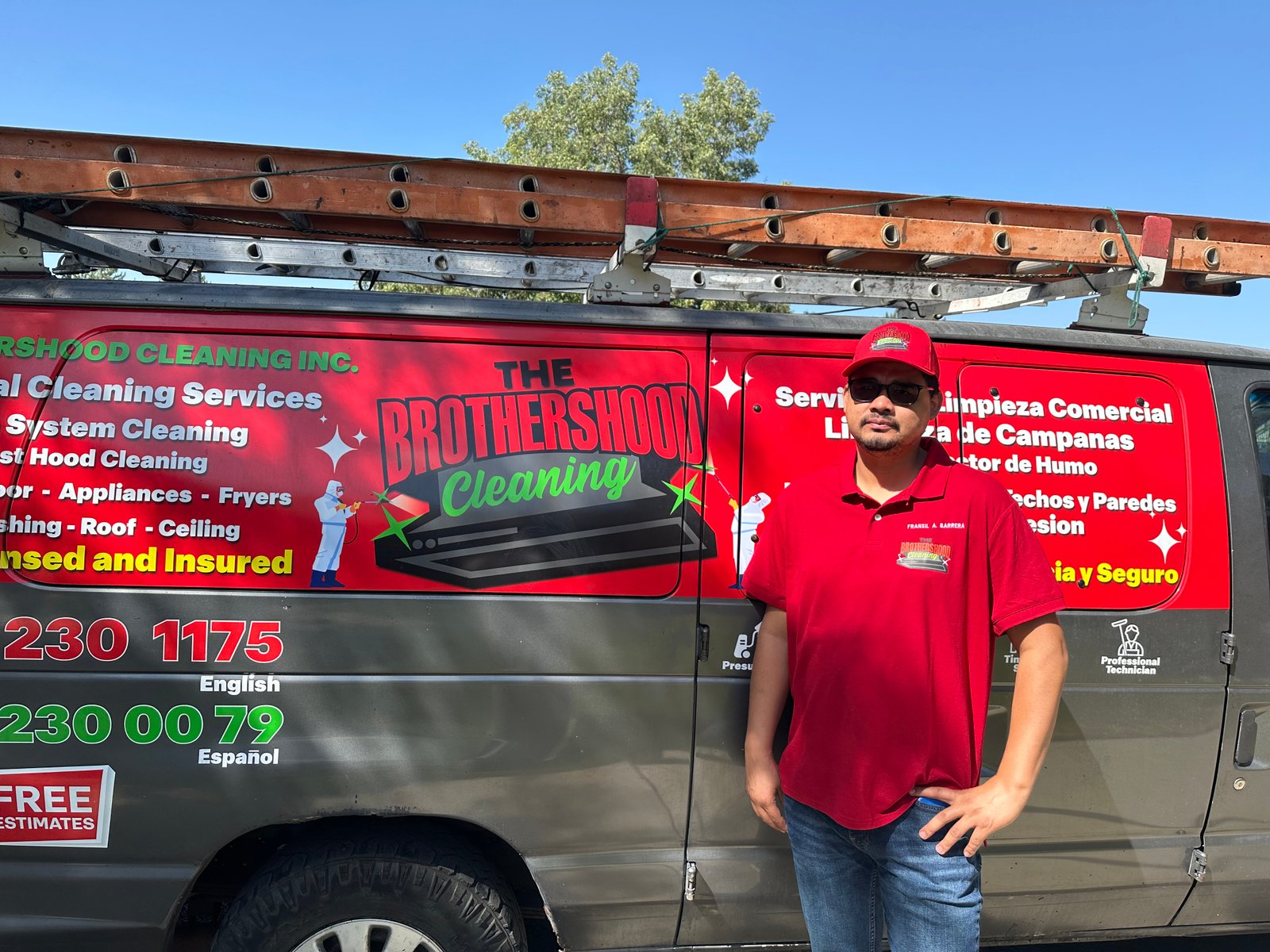 Brothers Hood Cleaning Service Van in Utah County